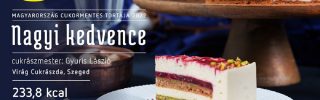 A „Nagyi kedvence” Magyarország cukormentes tortája győztese
